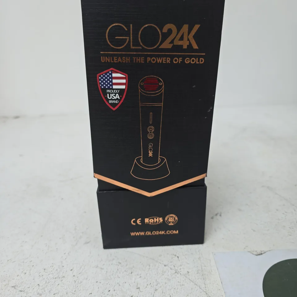 GLO24K SKIN REJUVENATION BEAUTY DEVICE WITH STAND, CHARGER & MANUAL