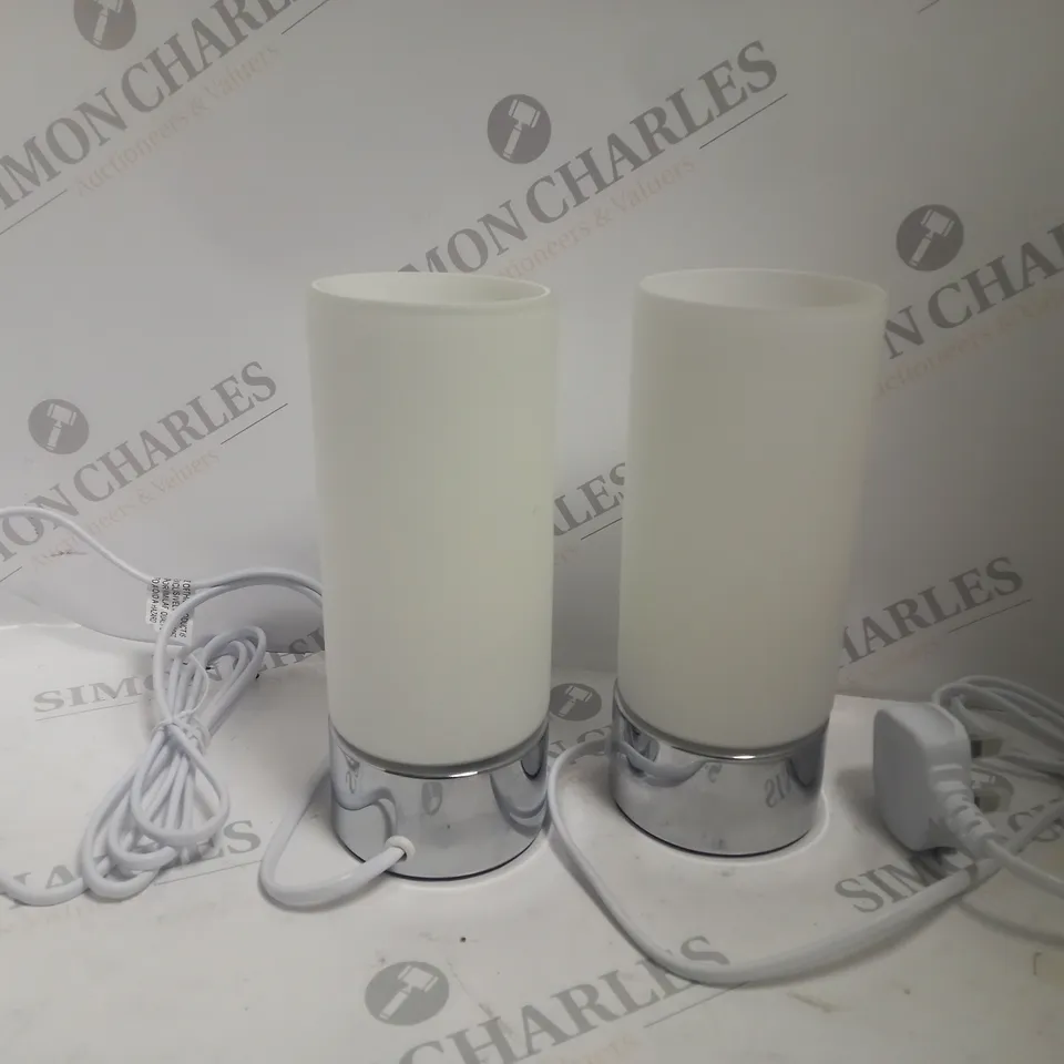 BOXED JOHN LEWIS CARA TOUCH LAMP SET OF 2