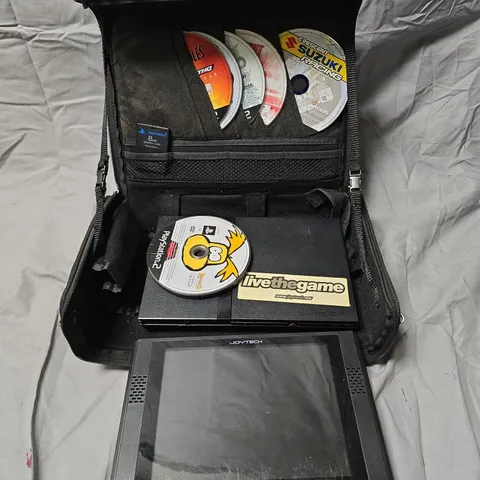SONY PLAYSTATION 2 CONSOLE WITH PORTABLE SCREEN & GAMES