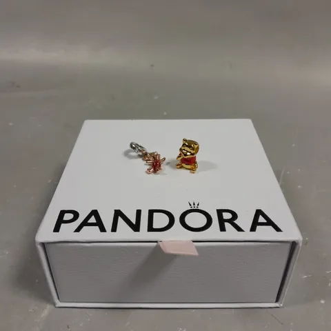 PANDORA WINNIE THE POOH CHARM PAIR 