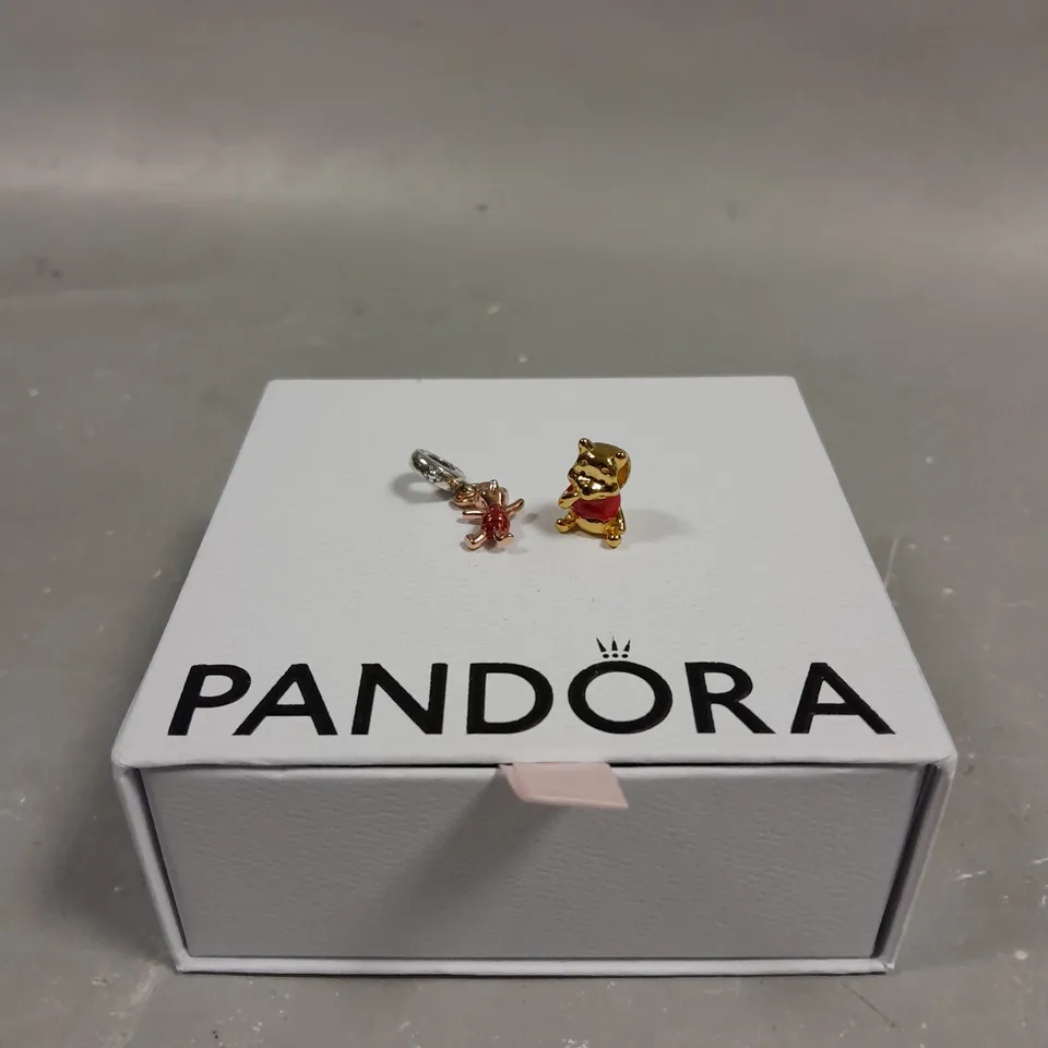 PANDORA WINNIE THE POOH CHARM PAIR 
