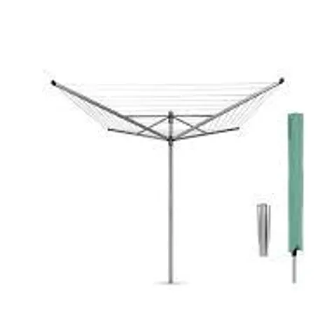 BRABANTIA LIFT-O-MATIC ROTARY DRYER WITH SOIL SPEAR AND COVER - COLLECTION ONLY