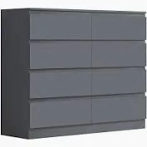 BOXED STORA 3+3 DRAWER CHEST - MATT DARK GREY (2 BOXES)