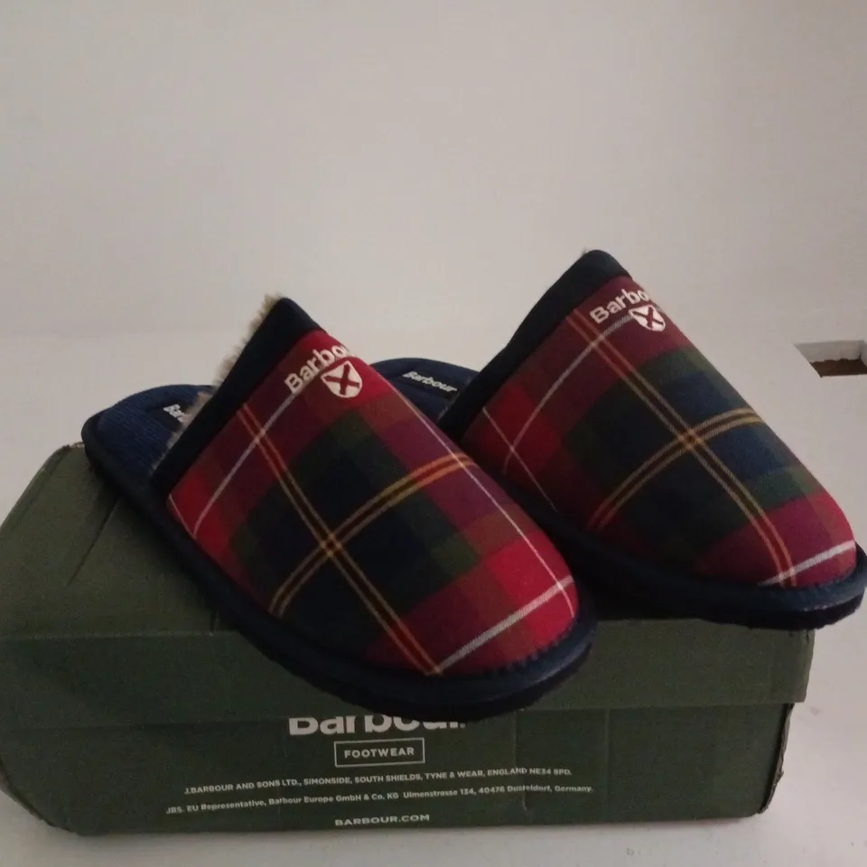 BARBOUR EVERITT MULE SLIPPER UK 9 BOXED