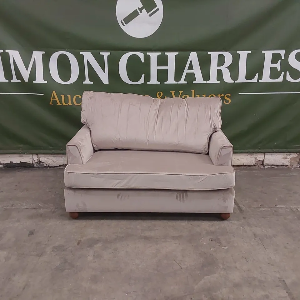 QUALITY DESIGNER 2 SEATER VELVET SOFA BED