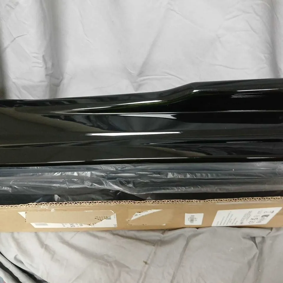GLOSS BLACK VEHICLE INTERIOR TRIM PANEL – LONG CURVED PLASTIC PIECE
