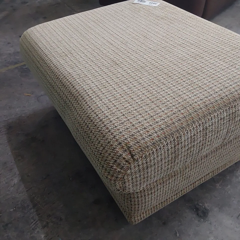 QUALITY BRITISH DESIGNER G PLAN MALVERN FOOTSTOOL KENDAL ANTIQUE FABRIC 