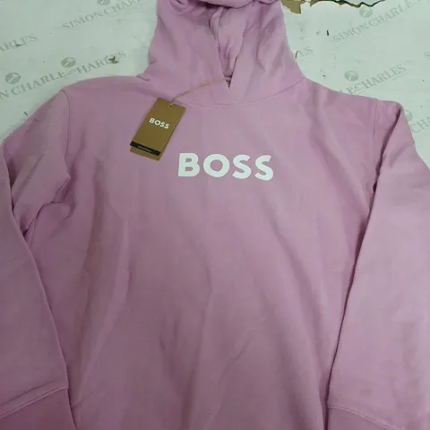 HUGO BOSS PINK HOODIE - SIZE UNSPECIFIED 