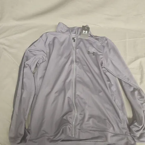 UNDER ARMOUR RIVAL KNIT TRACK SUIT IN GREY - LARGE