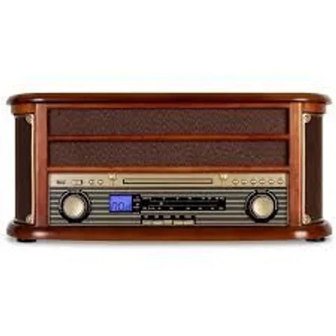 BOXED AUNA RETRO TURNTABLE VINYL PLAYER 