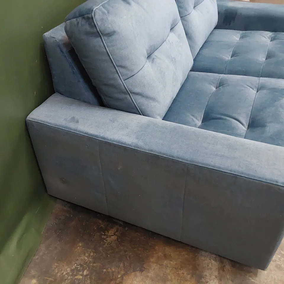 QUALITY BRITISH DESIGNER G PLAN RITA TWO SEATER SOFA DELUXE SCUBA PLUSH FABRIC 