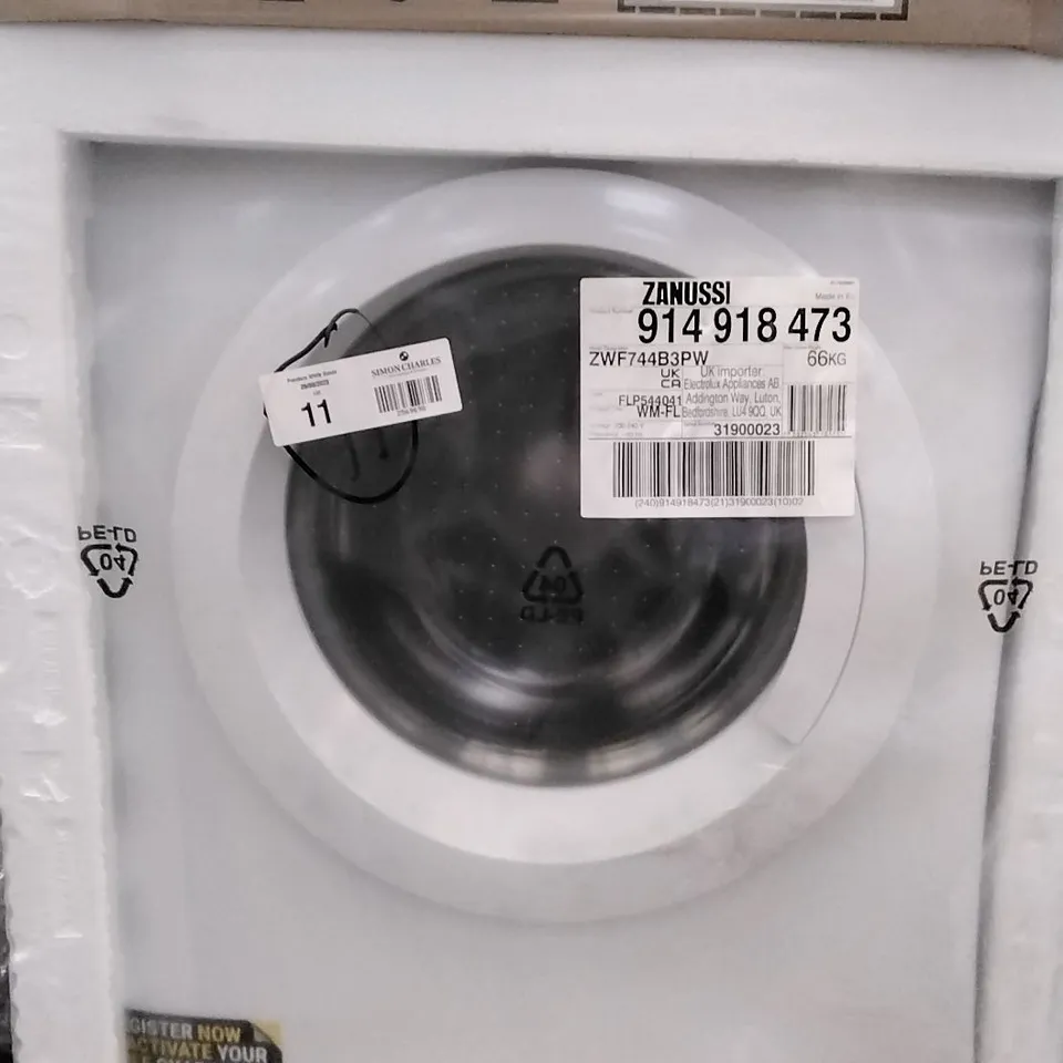 ZANUSSI ZWF744B3PW WASHING MACHINE RRP £392.00