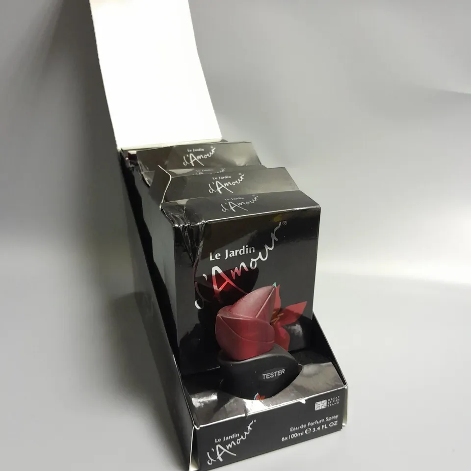 BOXED PACK OF 6 LE JARDIN D'AMORE ROMANCE IS IN THE AIR EAU DE PARFUM SPRAY 100 ML