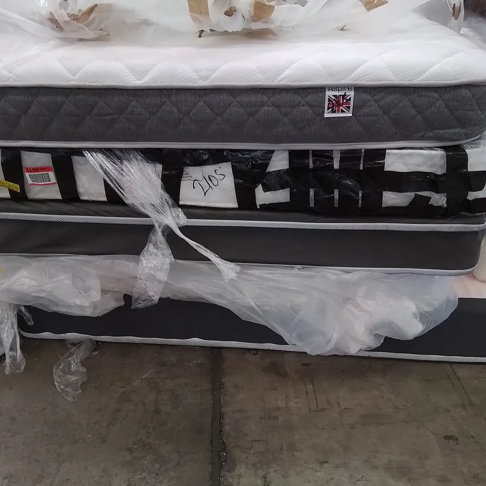 FIVE ASSORTED UNBAGGED MATTRESSES 