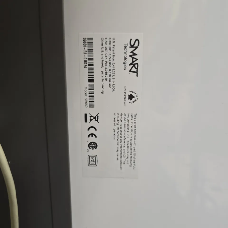SMART TECHNOLOGIES SB66B DISPLAY MONITOR