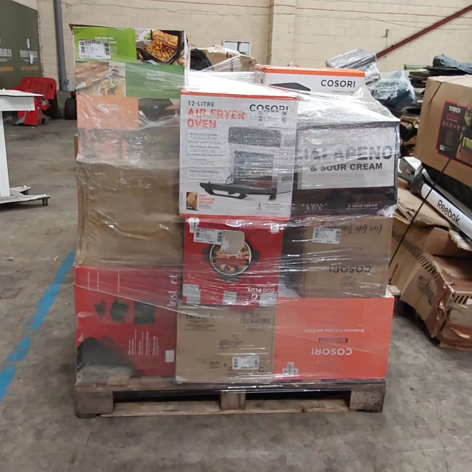 PALLET OF APPROXIMATELY 21 UNPROCESSED RAW RETURN HOUSEHOLD AND ELECTRICAL GOODS TO INCLUDE;