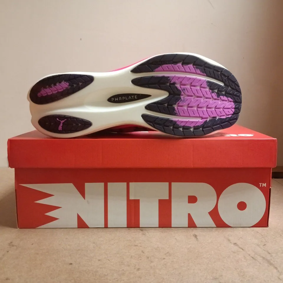BOXED PAIR OF PUMA NITRO TRAINERS IN PINK SIZE UK 11