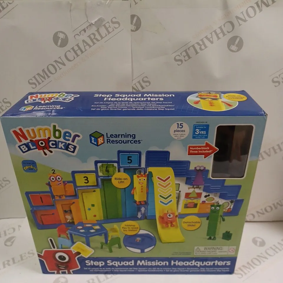 BOXED NUMBERBLOCKS STEP SQUAD MISSION HEADQUARTERS  RRP £39.95