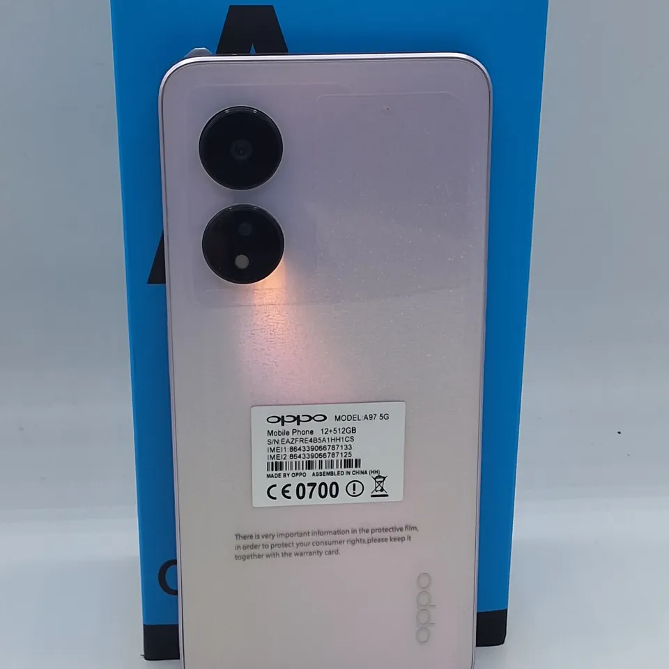 BOXED OPPO A97 5G 12GB RAM 512GB ROM MOBILE PHONE IN PINK