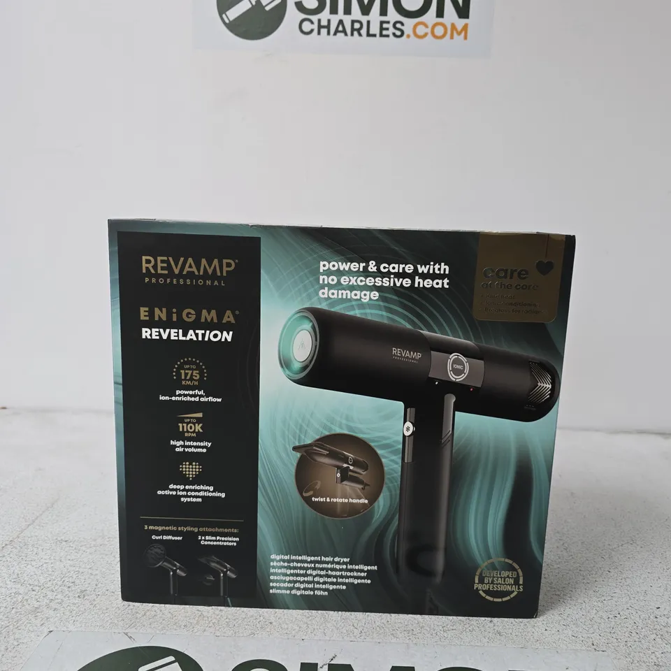 REVAMP ENIGMA REVELATION HAIR DRYER RRP £149.99