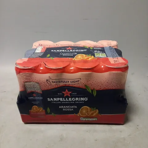 SANPELLEGRINO ARANCIATA ROSSA SPARKLING WATER DRINKS - 12 X 330ML - COLLECTION ONLY 