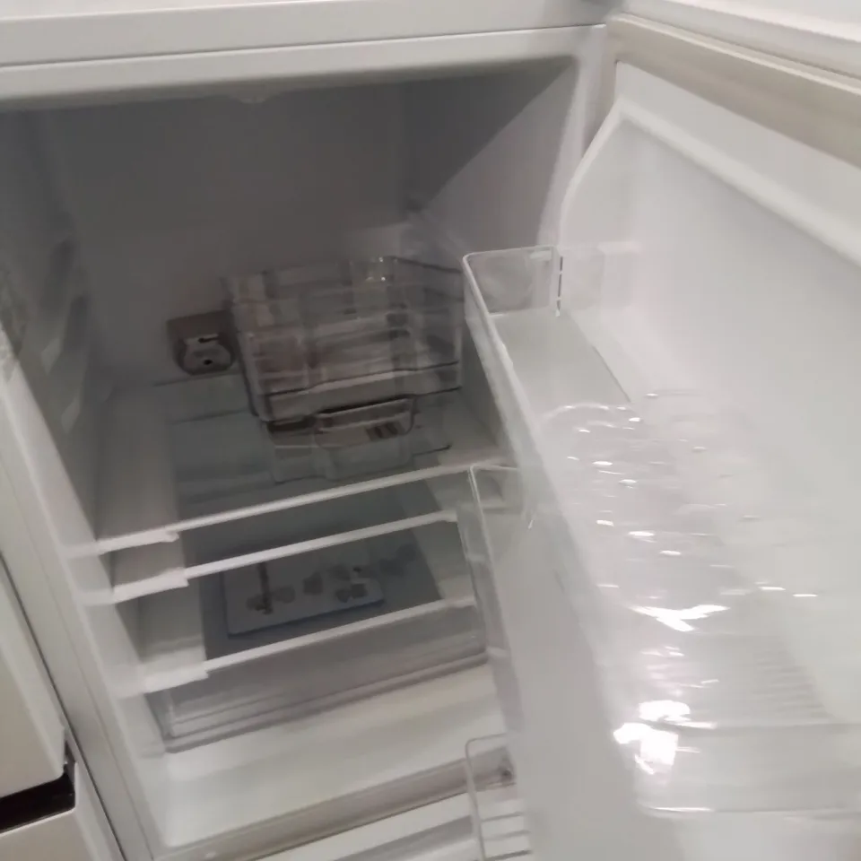 FRIDGEMASTER 50CM FREESTANDING 60/40 FRIDGE FREEZER IN WHITE MC50175A - UNPROCESSED RAW RETURN