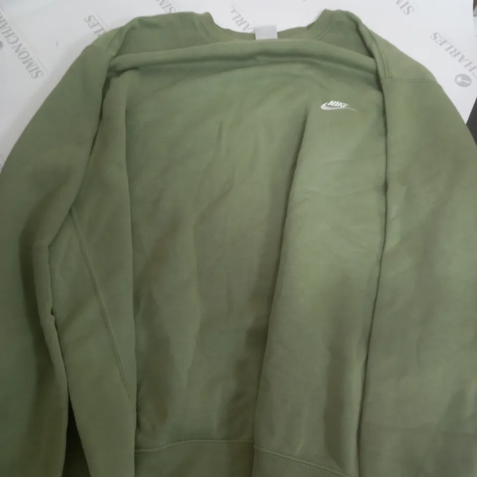 NIKE DARK GREEN CREW NECK JUMPER - 3XL