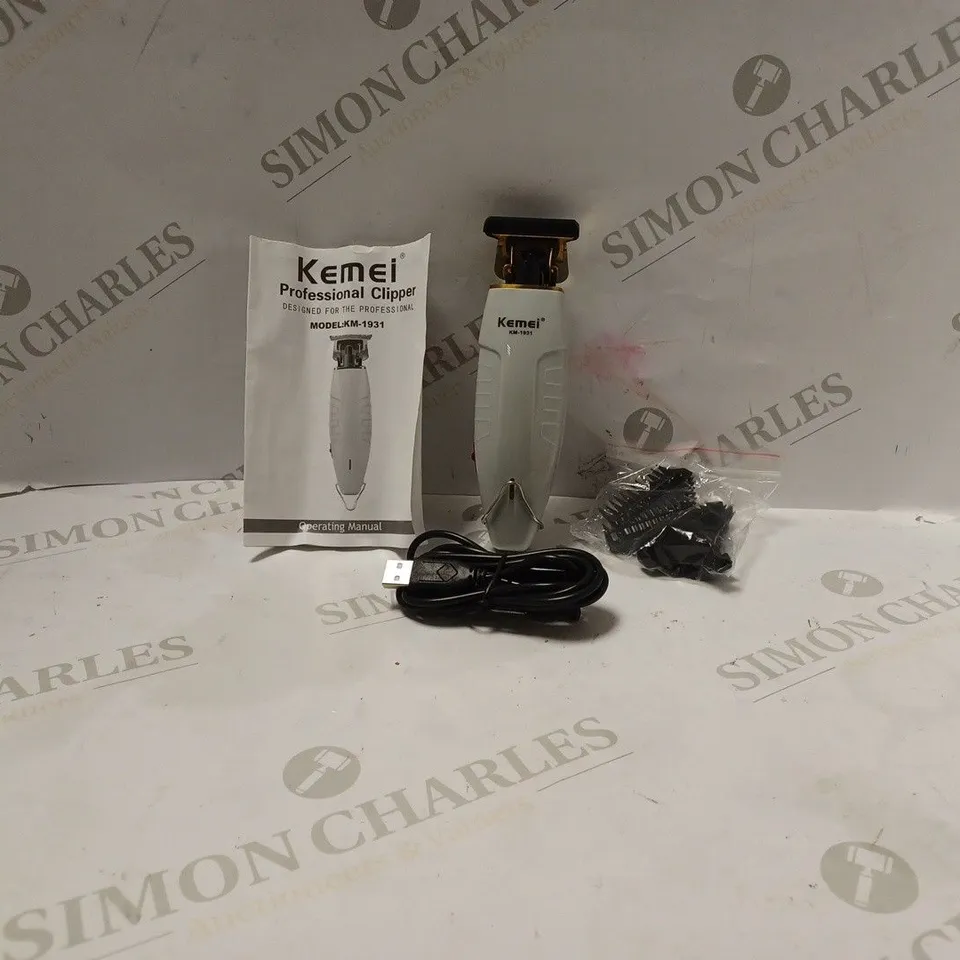 KEMEI PROFESSIONAL CLIPPER MODEL KM-1931 WITH ACCESSORIES AND INSTRUCTIONS