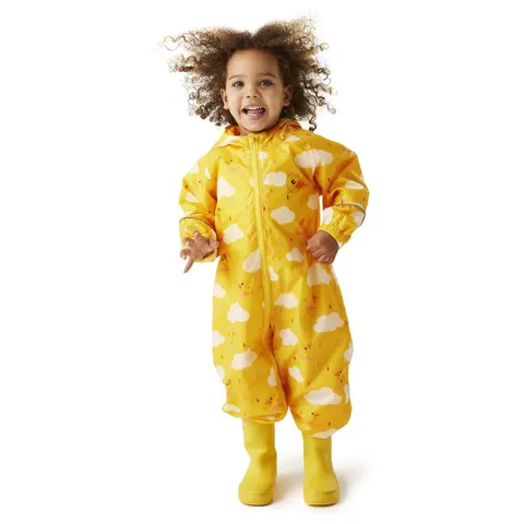 REGATTA KIDS POBBLE WATERPROOF PUDDLE SUIT 12-18 MONTHS