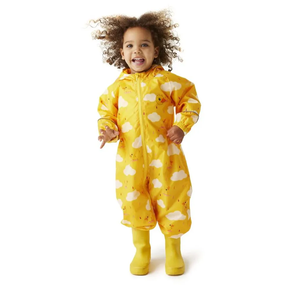 REGATTA KIDS POBBLE WATERPROOF PUDDLE SUIT 12-18 MONTHS