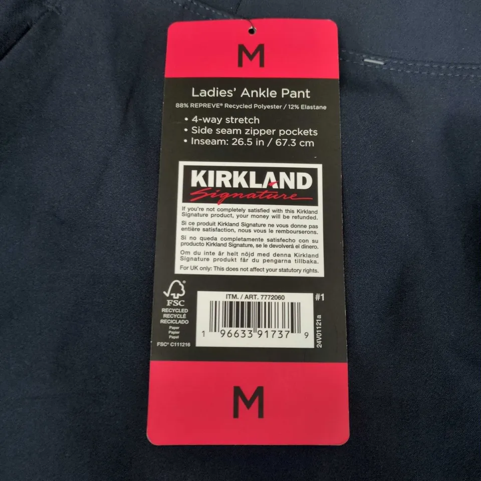KIRKLAND LADIES ANKLE PANTS IN NAVY - MEDIUM