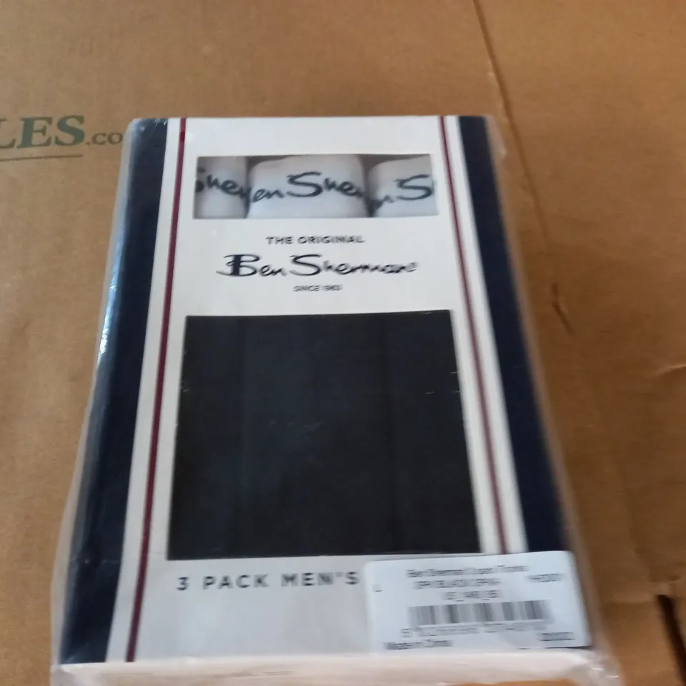 BEN SHERMAN 3-PACK TRUNKS INBLACK - L