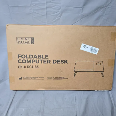 LIVING HOME FOLDABLE COMPUTER DESK – BOXED