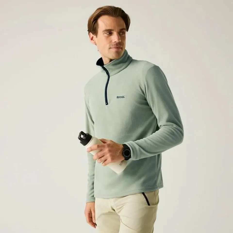 REGATTA MEN'S THOMPSON LIGHTWEIGHT HALF ZIP FLEECE | SAGE GREEN XL