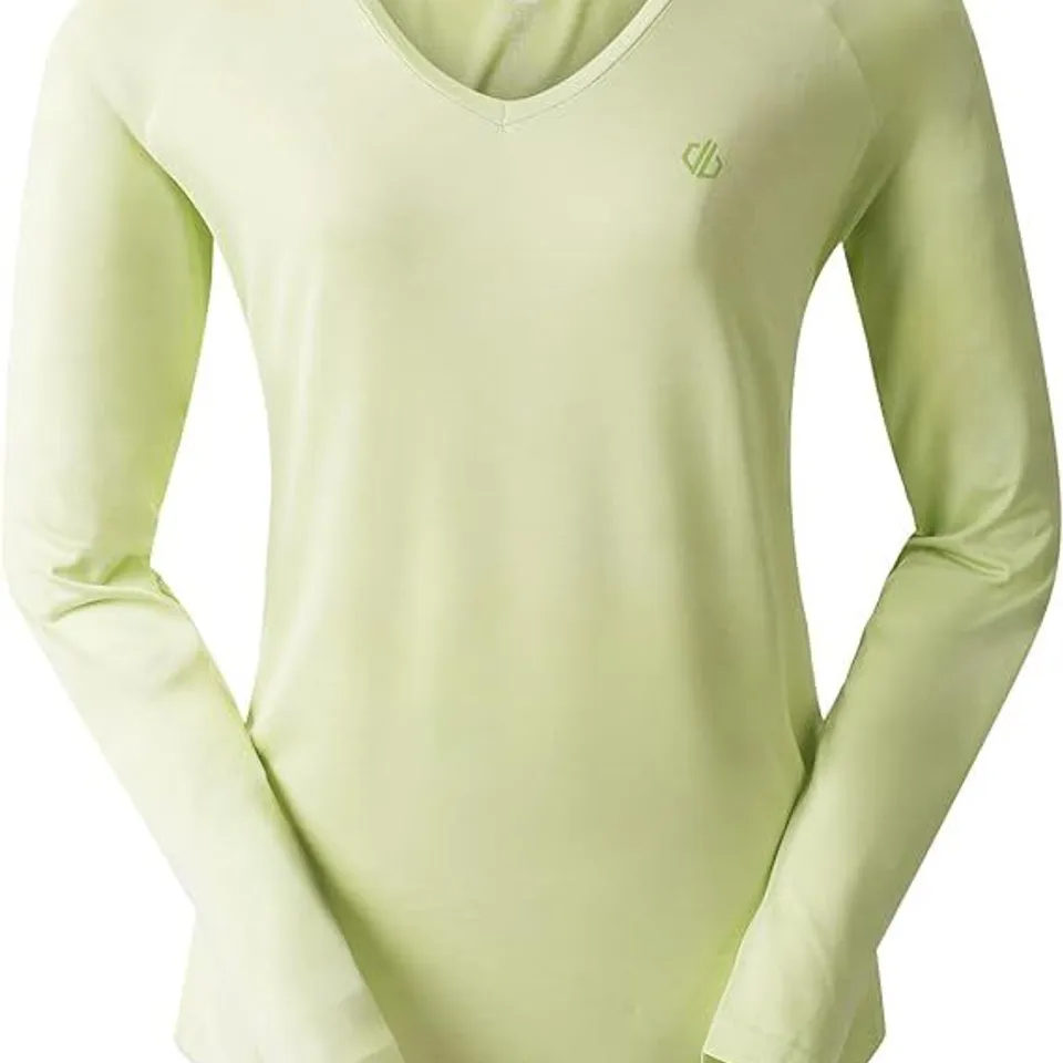 BRAND NEW DARE2B WOMEN'S DISCERN LONG SLEEVED T-SHIRT YOGA SHIRT BUTTERFLY GREEN UK 16