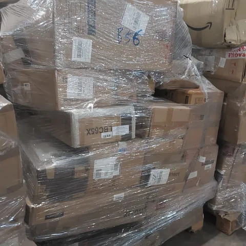 PALLET OF ASSORTED ITEMS INCLUDING: SONGMICS BINS, PLASTIC CUBE STORAGE, BAR STOOL, CAT TREE ECT
