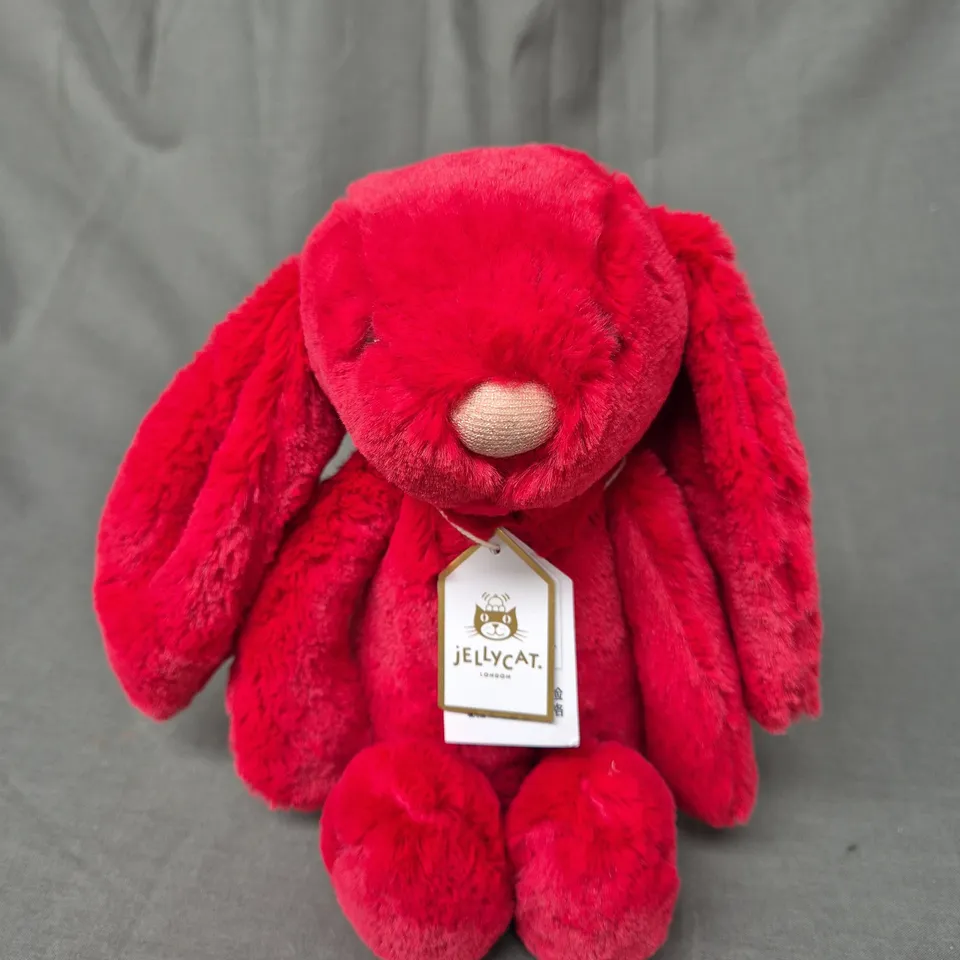 JELLYCAT - MY NAME IS ORIGINAL BASHFUL LUXE SCARLETT BUNNY