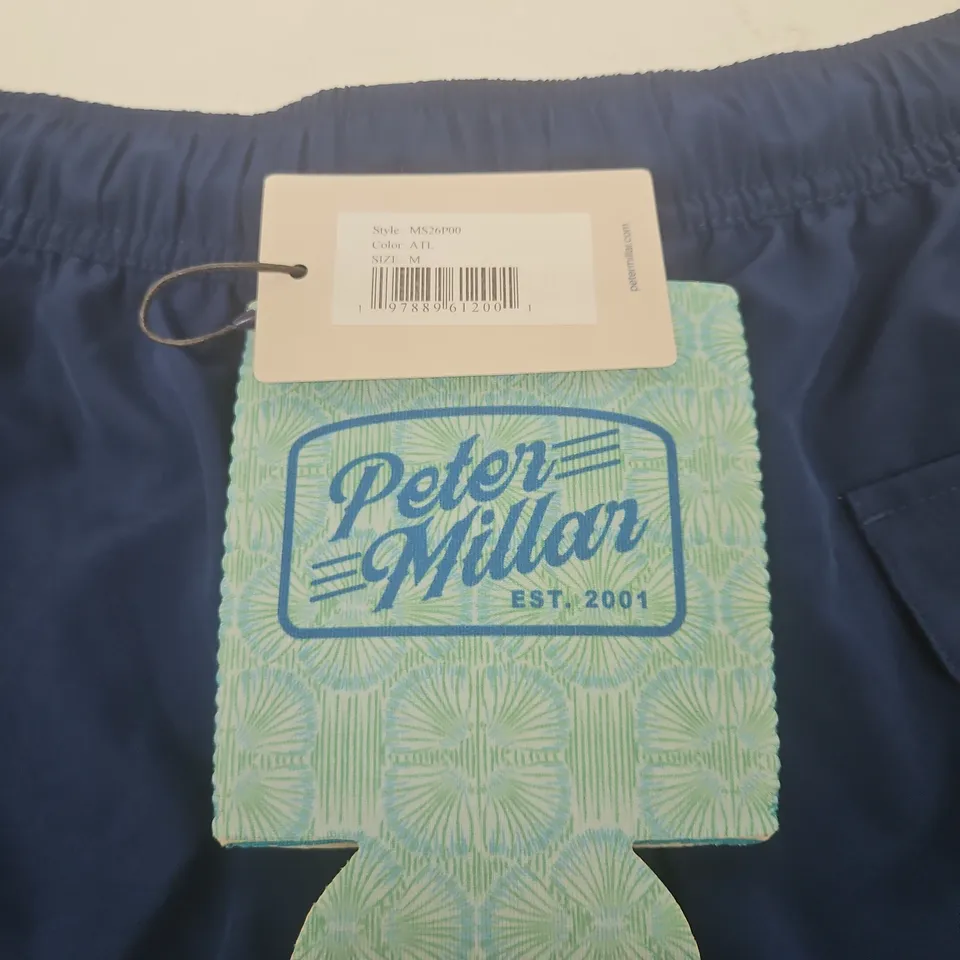 PETER MILLAR MEN'S SHORTS – NAVY, SIZE M (US) – DRAWSTRING