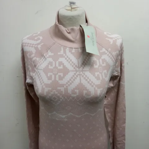 SWEATY BETTY FAIRISLE BASE LAYER TOP SIZE M