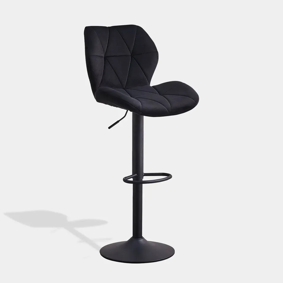 BOXED PAIR OF DEXTER BAR STOOLS IN BLACK