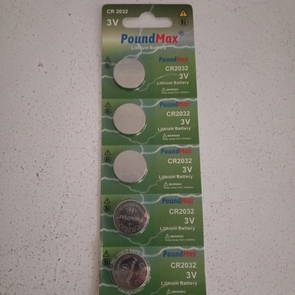 BOX OF APPROXIMATELY 50 POUND MAX LITHIUM BATTERIES CR2032