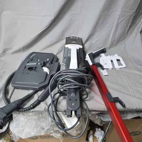 POLTI FLOOR STEAMER SYSTEM WITH ATTACHMENTS-BUTTON CASING DAMAGED 