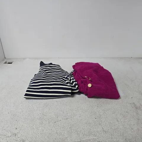 BOX OF APPROXIMATELY 30 ASSORTED CLOTHING ITEMS TO INCLUDE RUTH LANGSFORD, KIM AND CO ETC