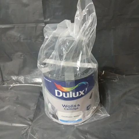 DULUX MATT EMULSION PAINT - CORNFLOWER WHITE - 2.5L - COLLECTION ONLY