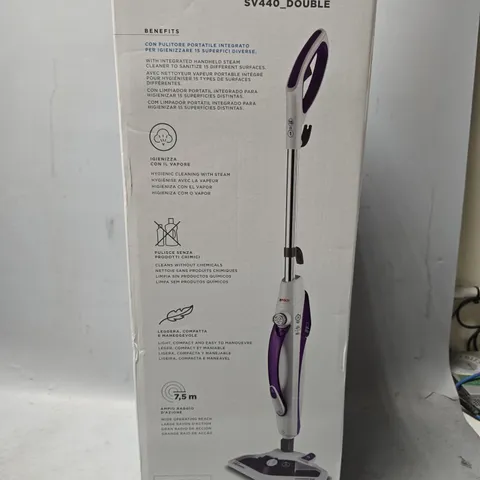 BOXED POLTI VAPORETTO SV 440 DOUBLE STEAM MOP