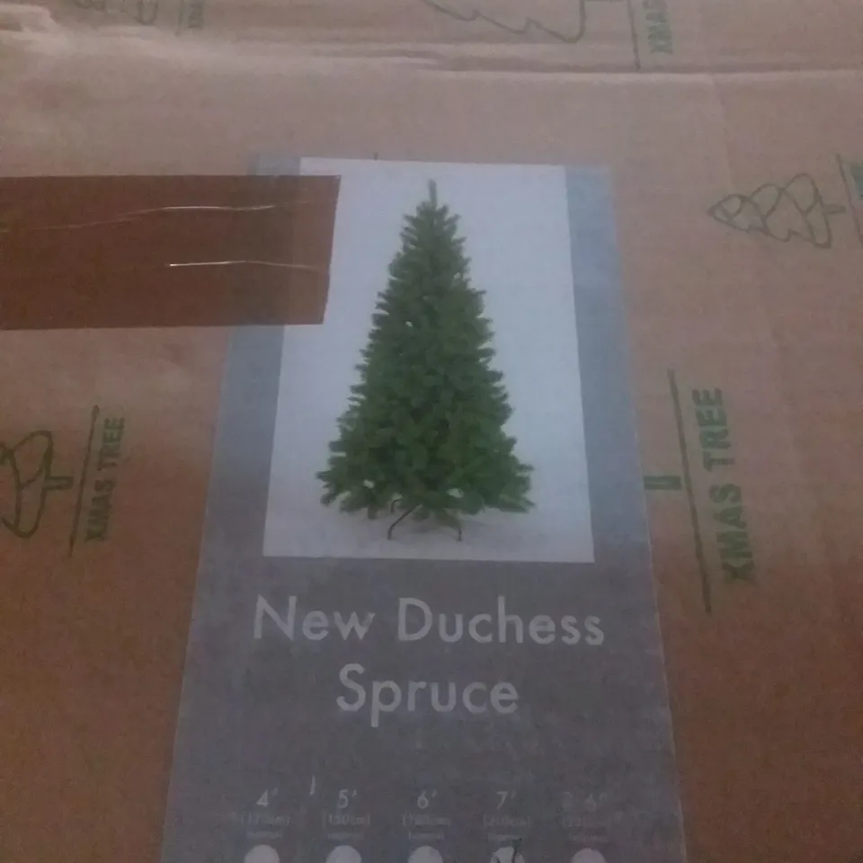 BOXED NEW DUCHESS SPRUCE 210CM CHRISTMAS TREE