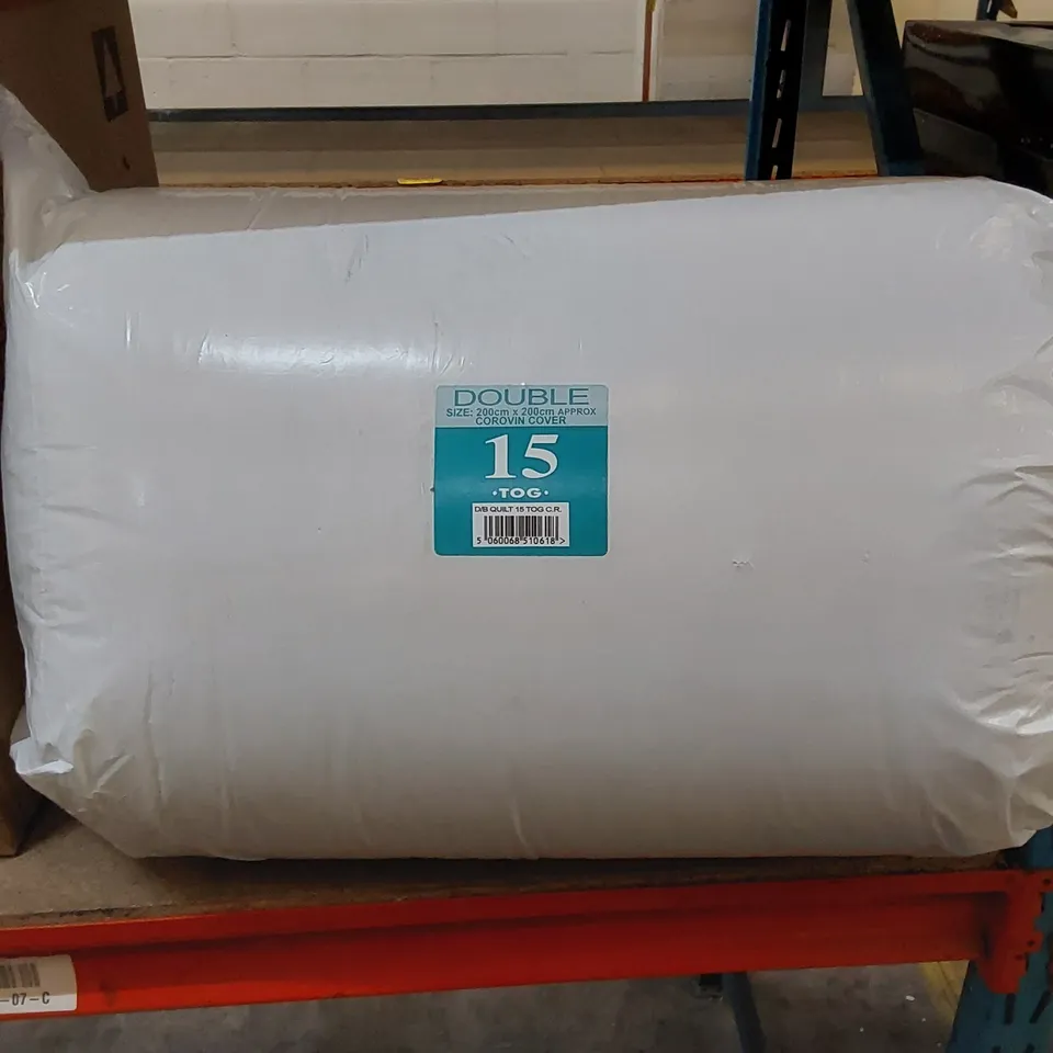 BAGGED SOFT & COSY ANTI ALLERGENIC HOLLOWFIBRE 15 TOG QUILT // SIZE: DOUBLE