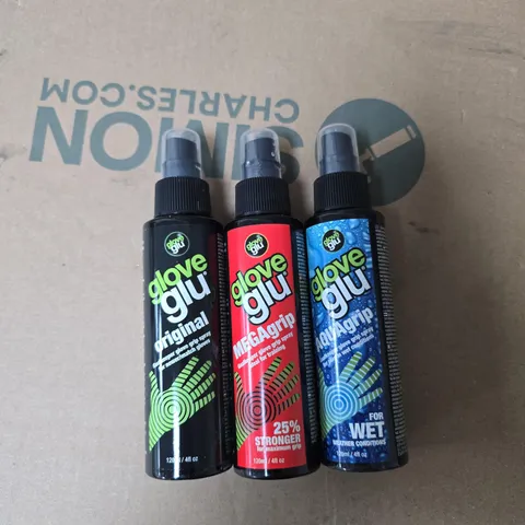 GLOVE GRIP SPRAY TRIO – ORIGINAL, MEGAGRIP & WET CONDITIONS (SET OF 3)