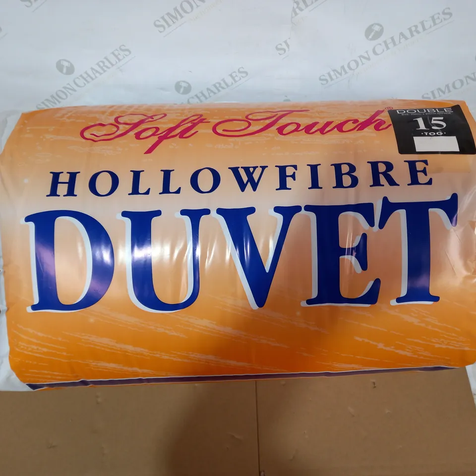 SOFT TOUCH 15TOG DOUBLE SIZE HOLLOW FIBRE DUVET