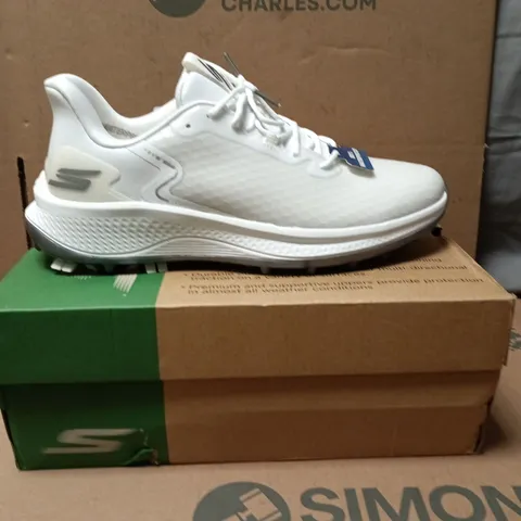 SKECHERS GO GOLF SLIP-INS GRIP FLEX WATERPROOF TRAINERS WHITE SIZE 9.5